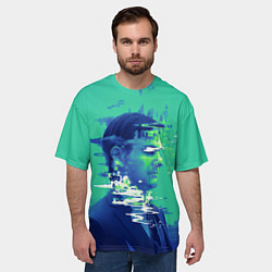 Футболка оверсайз мужская Марк Скаут - Разделение, цвет: 3D-принт — фото 2