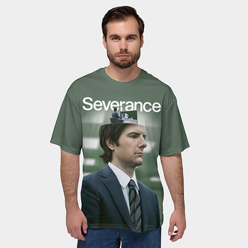 Мужская футболка оверсайз Mark Severance / 3D-принт – фото 3