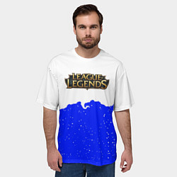 Футболка оверсайз мужская League of Legends ночь, цвет: 3D-принт — фото 2