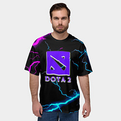 Футболка оверсайз мужская Dota неоновый шторм, цвет: 3D-принт — фото 2