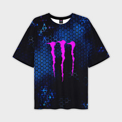 Футболка оверсайз мужская Monster energy броня, цвет: 3D-принт