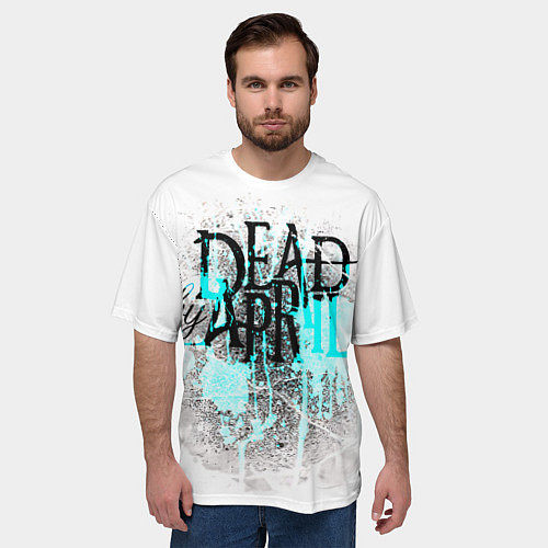Мужская футболка оверсайз Dead by april краски / 3D-принт – фото 3