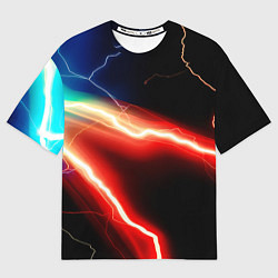 Футболка оверсайз мужская Lightning light, цвет: 3D-принт