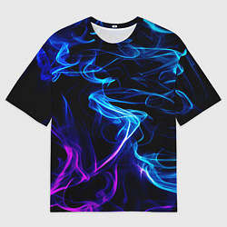 Мужская футболка оверсайз Color blue pink