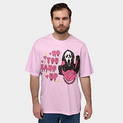 Футболка оверсайз мужская Крик по телефону, цвет: 3D-принт — фото 2