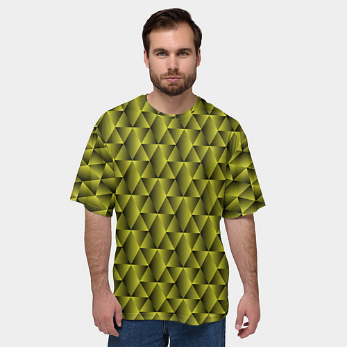 Мужская футболка оверсайз Летние переливы / 3D-принт – фото 3
