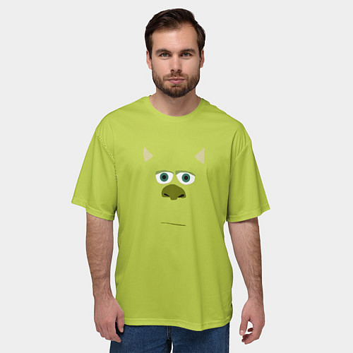 Мужская футболка оверсайз Майк Салливан лицо / 3D-принт – фото 3
