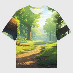 Футболка оверсайз мужская Fabulous forest, цвет: 3D-принт