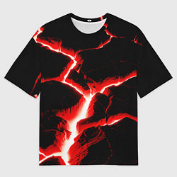 Футболка оверсайз мужская The rift, цвет: 3D-принт