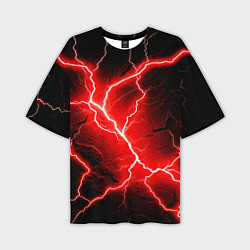 Мужская футболка оверсайз Lightning