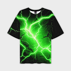 Футболка оверсайз мужская Color green black, цвет: 3D-принт