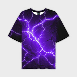 Футболка оверсайз мужская Color purple black, цвет: 3D-принт