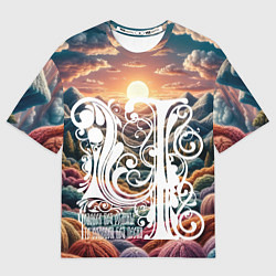 Футболка оверсайз мужская Родина в сердце, цвет: 3D-принт