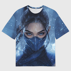 Футболка оверсайз мужская Боец Китана Мортал комбат, цвет: 3D-принт