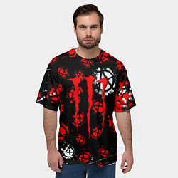 Футболка оверсайз мужская Monster energy anarhy, цвет: 3D-принт — фото 2