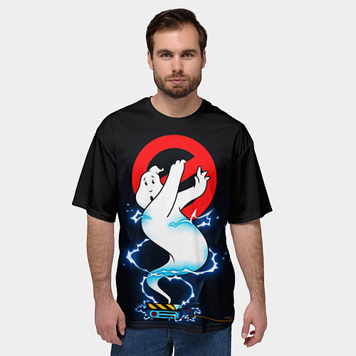 Мужская футболка оверсайз Охотники за привидениями / 3D-принт – фото 3