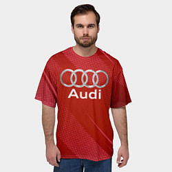 Футболка оверсайз мужская Audi - абстракция, цвет: 3D-принт — фото 2