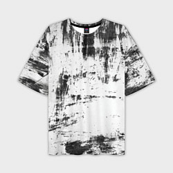 Футболка оверсайз мужская Color black and white, цвет: 3D-принт