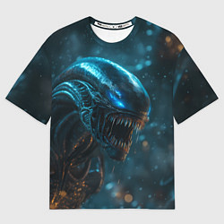 Футболка оверсайз мужская Alien space, цвет: 3D-принт