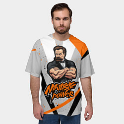 Футболка оверсайз мужская Сила нигилизма Фридрих Ницше, цвет: 3D-принт — фото 2