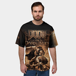 Футболка оверсайз мужская Doom the dark ages, цвет: 3D-принт — фото 2