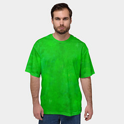 Футболка оверсайз мужская Свет зелёного фонаря, цвет: 3D-принт — фото 2