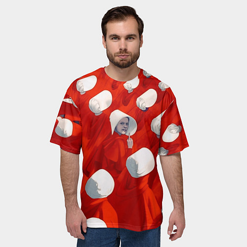 Мужская футболка оверсайз Рассказ служанки / 3D-принт – фото 3