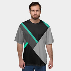 Футболка оверсайз мужская Multicoloured, цвет: 3D-принт — фото 2
