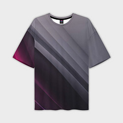 Мужская футболка оверсайз Color black grey