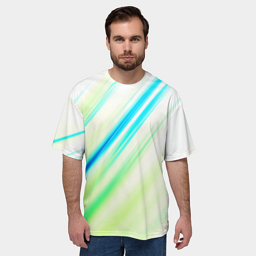 Мужская футболка оверсайз Multicolored / 3D-принт – фото 3