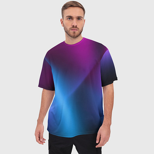 Мужская футболка оверсайз Multicoloured / 3D-принт – фото 3