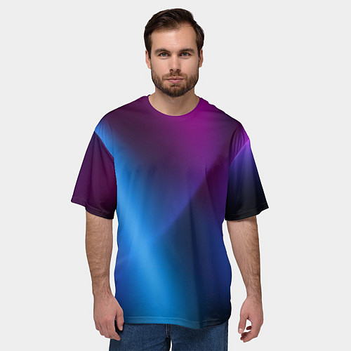Мужская футболка оверсайз Multicoloured / 3D-принт – фото 3