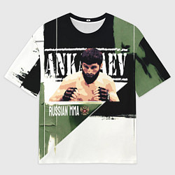 Футболка оверсайз мужская Магомед Анкалаев боец ММА, цвет: 3D-принт
