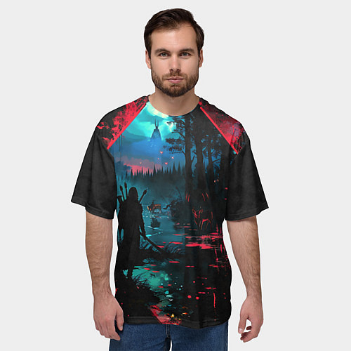 Мужская футболка оверсайз Выживание / 3D-принт – фото 3