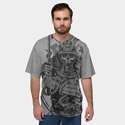 Футболка оверсайз мужская Мертвый самурай призрак, цвет: 3D-принт — фото 2