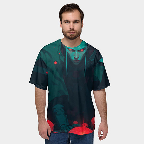 Мужская футболка оверсайз Мастер черепов - колдун / 3D-принт – фото 3