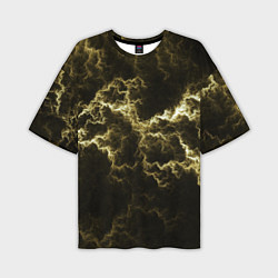 Футболка оверсайз мужская Lightning yellow, цвет: 3D-принт