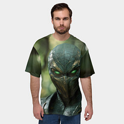 Футболка оверсайз мужская Reptile green Mortal kombat, цвет: 3D-принт — фото 2