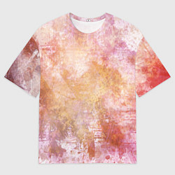 Мужская футболка оверсайз Абстракция - atomic gold