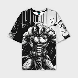 Футболка оверсайз мужская Doom guy and demons, цвет: 3D-принт