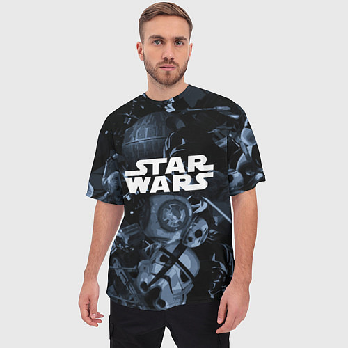 Мужская футболка оверсайз Star wars персонажи из звездных войн / 3D-принт – фото 3