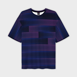 Мужская футболка оверсайз Color blue square