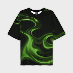 Мужская футболка оверсайз Green black