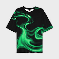 Мужская футболка оверсайз Color green smoke