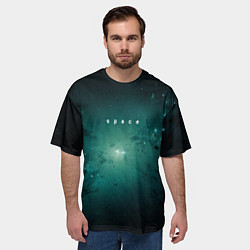 Футболка оверсайз мужская Космос галактика вселенная, цвет: 3D-принт — фото 2