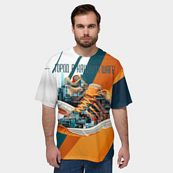 Футболка оверсайз мужская Sneakers, цвет: 3D-принт — фото 2