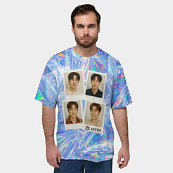 Футболка оверсайз мужская Astro четыре фото, цвет: 3D-принт — фото 2