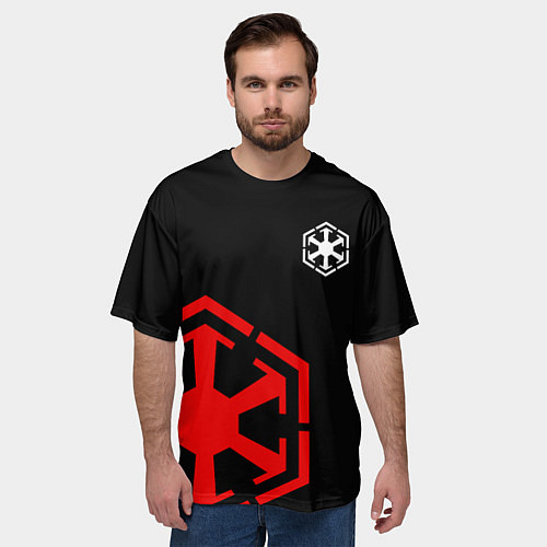 Мужская футболка оверсайз Sith code / 3D-принт – фото 3