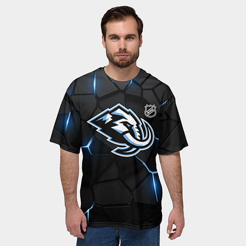 Мужская футболка оверсайз Юта Маммот - НХЛ хоккей / 3D-принт – фото 3