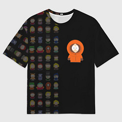 Мужская футболка оверсайз Южного парка Кенни